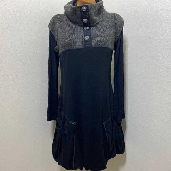 P P&M Exterior Black Dress EU Size 46 US 8 - Picture 1 of 11